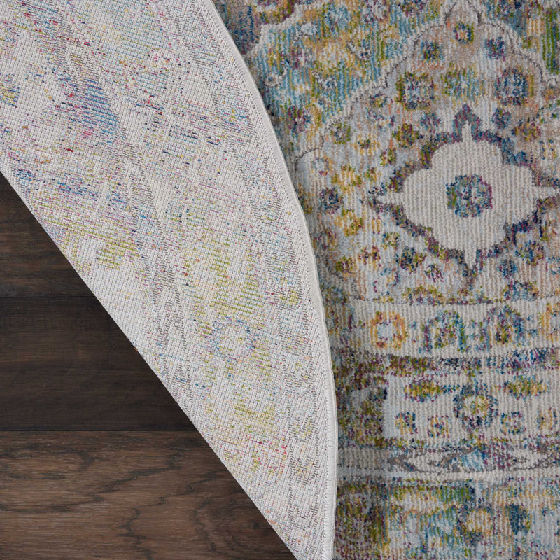 Bungalow Rose Burnie Blue/Green/Ivory Rug & Reviews Wayfair